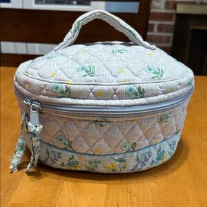 Vera Bradley Blue and Yellow Zippered Pouch